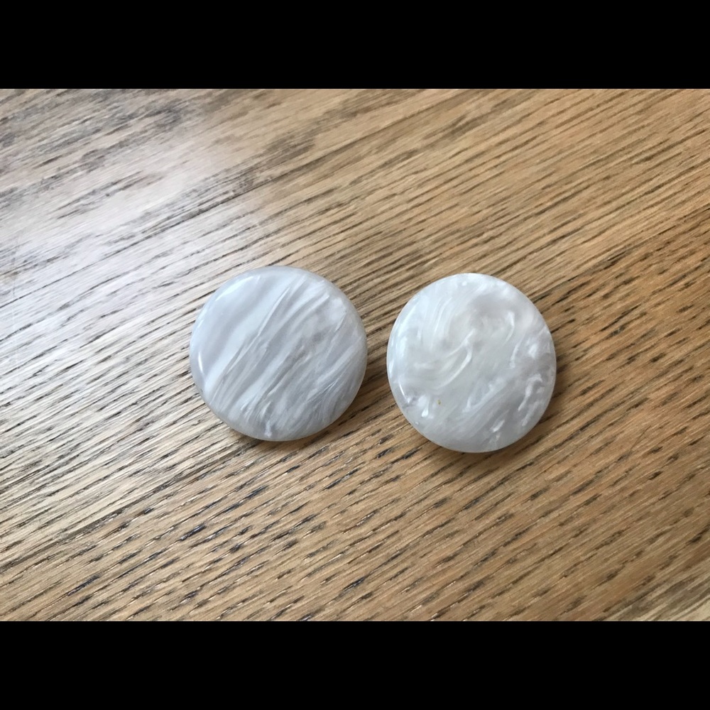 Bundle 3 for $10 Vintage white clip on earrings